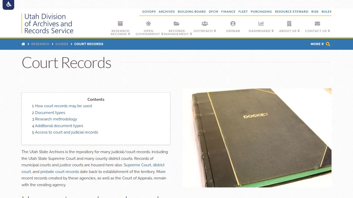 Research Guide to Court Records - Utah State Archives and ...